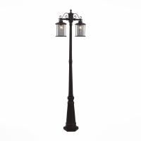 SL080.425.02 Светильник уличный наземный ST-Luce Темный кофе/Прозрачный, Темный кофе E27 2*100W