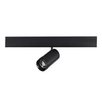 ST357.436.20 Магнитный трековый светильник ZOOM Черный LED 1*20W 3000K Lm Ra90 10-55° IP20 D60xH170