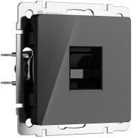 W1181048/ Розетка Ethernet RJ-45 (черный акрил)