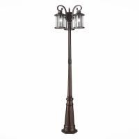 SL080.425.03 Светильник уличный наземный ST-Luce Темный кофе/Прозрачный, Темный кофе E27 3*100W