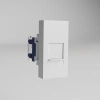 W1281101/ Модульная розетка Ethernet RJ-45 6 cat. 22,5*45 (белый)