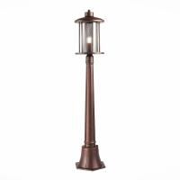 SL080.415.01 Светильник уличный наземный ST-Luce Темный кофе/Прозрачный, Темный кофе E27 1*60W