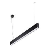 358880 OVER NT22 406 черный Светильник подвесной светодиодный (длина подвесов 1,2м) IP20 LED 4000K 30W вниз + 12W вверх 220V ITER