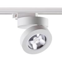 357986 PORT NT19 284 белый Светильник трековый однофазный трехжильный IP20 LED 3000К 12W 220V GRODA