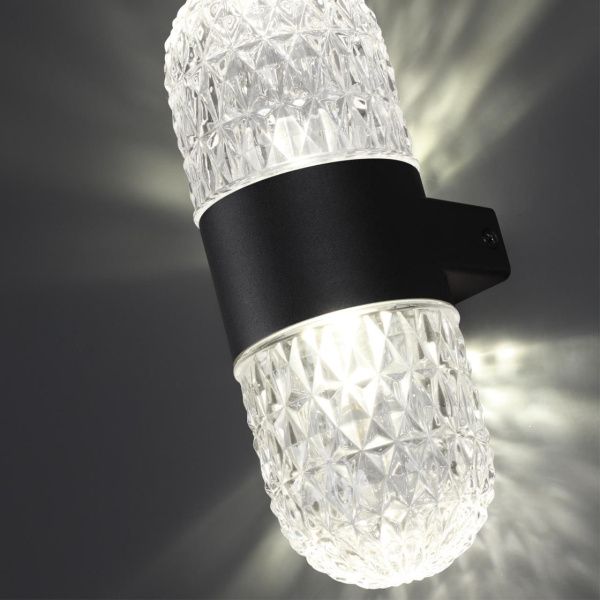 359296 STREET NT24 724 черный Светильник ландшафтный настенный IP65 LED 14W 4000K 175-265V ESTIMA