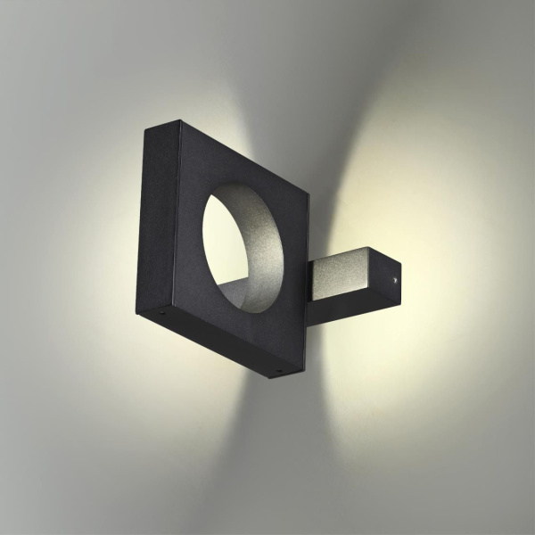 6653/5WL NATURE ODL24 000 черный/металл/акрил Уличный настенный светильник IP54 LED 5W 4000K AC85-265V COMO