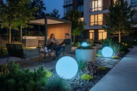 Уличный шар-светильник Moonlight 50 см RGB