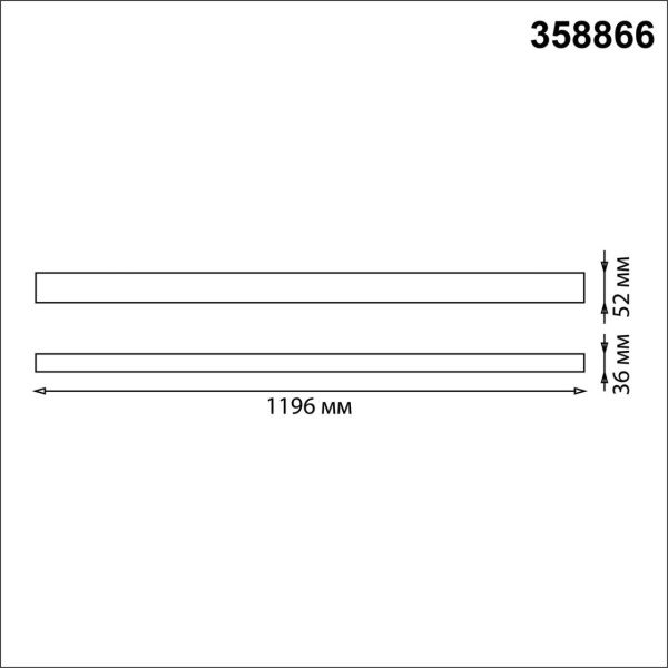 358866 OVER NT22 402 черный Светильник накладной/подвесной светодиодный (длина подвесов 1,2м) IP20 LED 4000K 40W 220V ITER