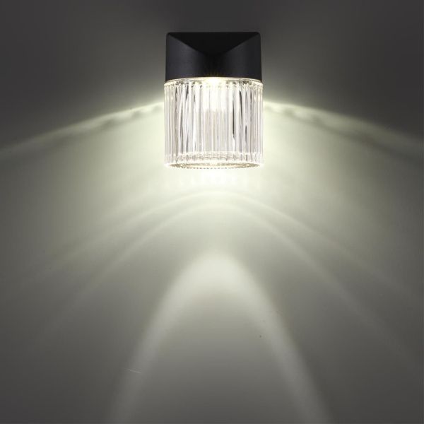 359291 STREET NT24 720 черный Светильник ландшафтный настенный IP65 LED 7W 4000K 175-265V ESTIMA