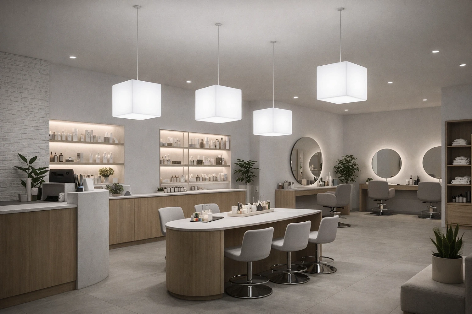 Подвесной LED куб 220V