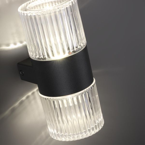 359292 STREET NT24 720 черный Светильник ландшафтный настенный IP65 LED 14W 4000K 175-265V ESTIMA