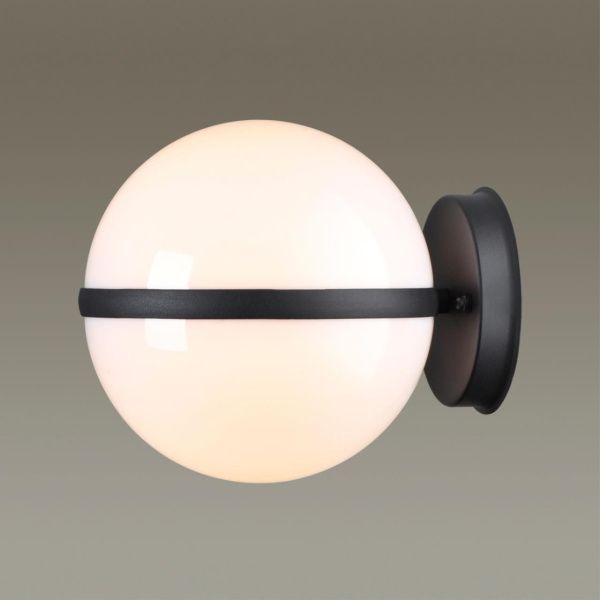 4832/1W NATURE ODL21 709 черный/акрил Ландшафтный настенный светильник E27 1*10W IP44 LOMEO LOMEO