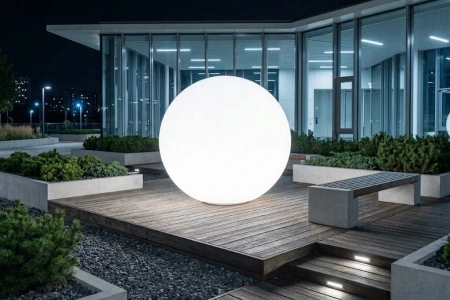 Уличный шар-светильник Moonlight 200 см white