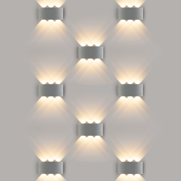 Пылевлагозащищенный светодиодный светильник Twinky Trio серый IP54 1551 Techno LED серый