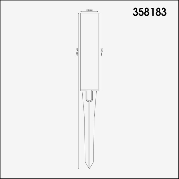 358183 STREET NT19 786 темно-серый Плафон для светильника (арт.358180-358181) NOKTA