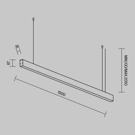 Линейный светильник Technical LL312045