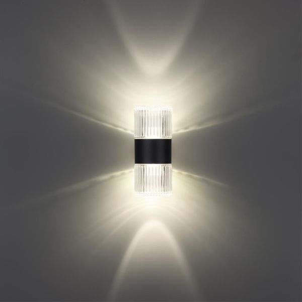 359292 STREET NT24 720 черный Светильник ландшафтный настенный IP65 LED 14W 4000K 175-265V ESTIMA