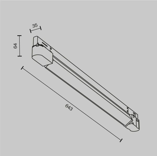 Трековый светильник Technical TR196-3-20W2.7K-W