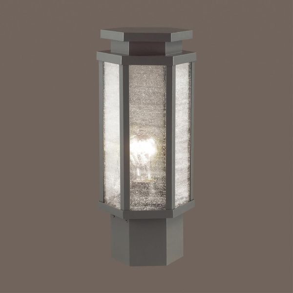 4048/1B NATURE ODL18 707 темно-серый/белый Уличный светильник на столб IP44 E27 100W 220V GINO