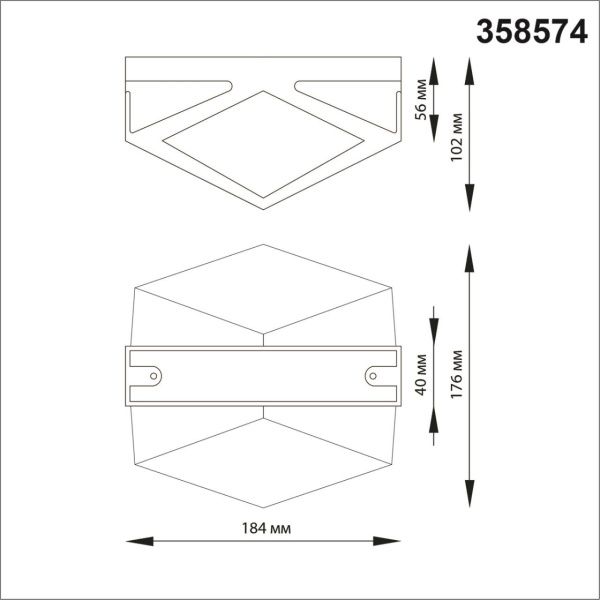 358574 STREET NT21 728 темно-серый Ландшафтный настенный светильник IP54 LED 4000K 12W 85-265V KAIMAS