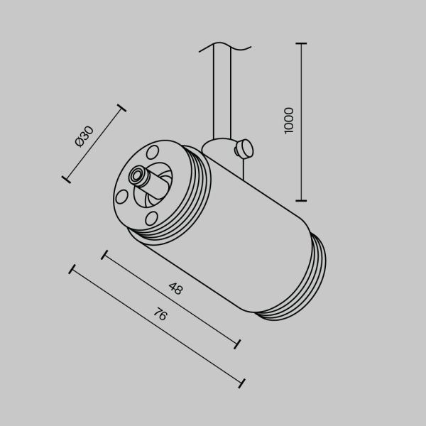 Комплектующие для систем освещения с токоведущими элементами Technical CA013IC-P-B