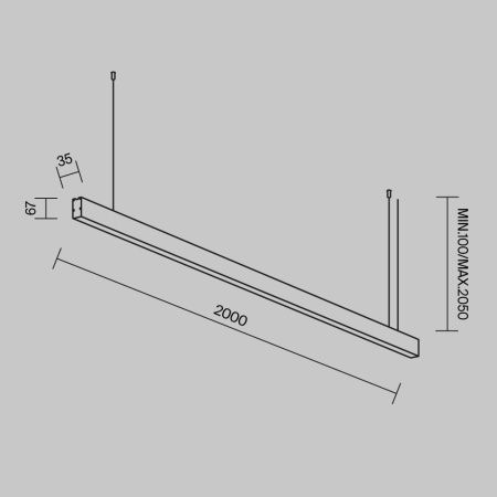 Линейный светильник Technical LL312047