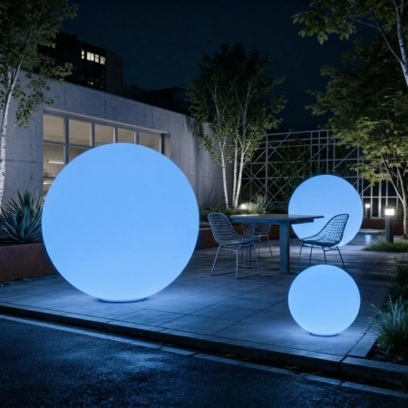 Уличный шар-светильник Moonlight 200 см RGB