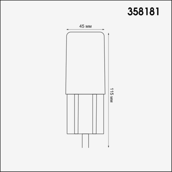 358181 STREET NT19 786 белый Ландшафтный светильник IP65 LED 4000K 3W 100-240V NOKTA