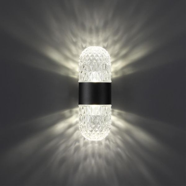 359296 STREET NT24 724 черный Светильник ландшафтный настенный IP65 LED 14W 4000K 175-265V ESTIMA