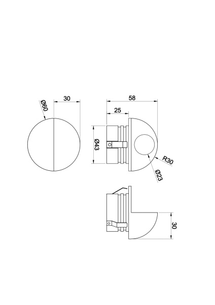 Уличный настенный светильник Outdoor O033WL-L3W3K