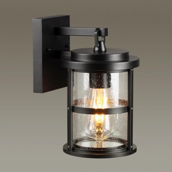 4964/1W NATURE ODL22 715 черный/стекло Ландшафтный настен.светильник E27 1*60W IP44 MAGUS