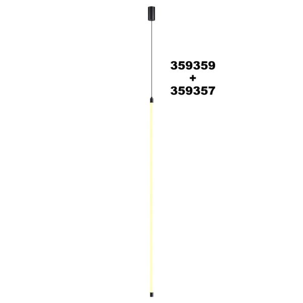 359357 KONST NT24 058 черный Светильник линейный светодиодный IP20 LED 20W 170-265V 3000K 1540Лм VITZ