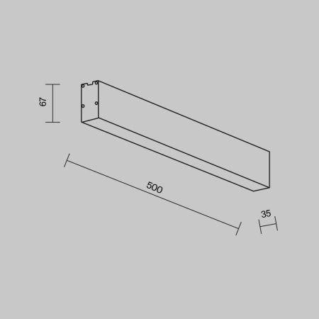 Линейный светильник Technical LL311041