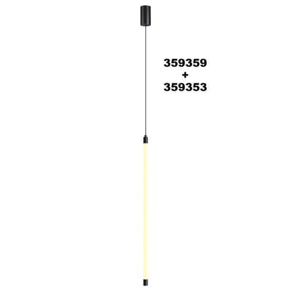 359353 KONST NT24 058 черный Светильник линейный светодиодный IP20 LED 10W 170-265V 3000K 944Лм VITZ