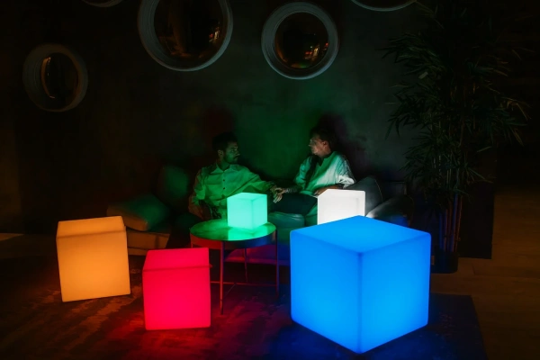 Светящийся LED куб Cube 20 см 220V RGB