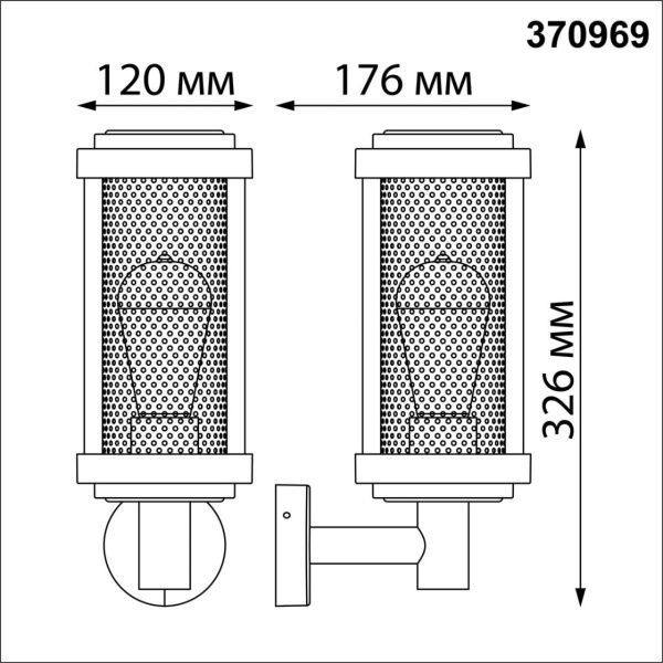 370969 STREET NT24 674 черный Светильник ландшафтный IP54 E27 max 25W 220-240V MATRIX
