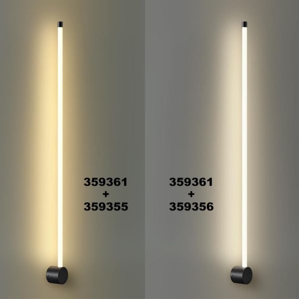 359356 KONST NT24 058 черный Светильник линейный светодиодный IP20 LED 15W 170-265V 4000K 1280Лм VITZ