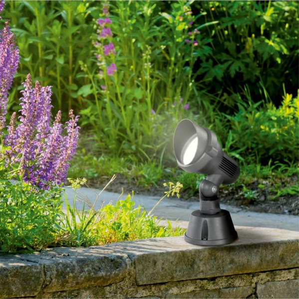 369955 STREET NT14 401 темно-серый Ландшафтный светильник IP67 GU10 9W 220V LANDSCAPE