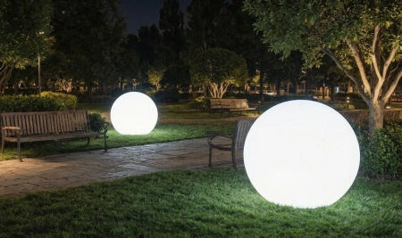 Уличный шар-светильник Moonlight 120 см white