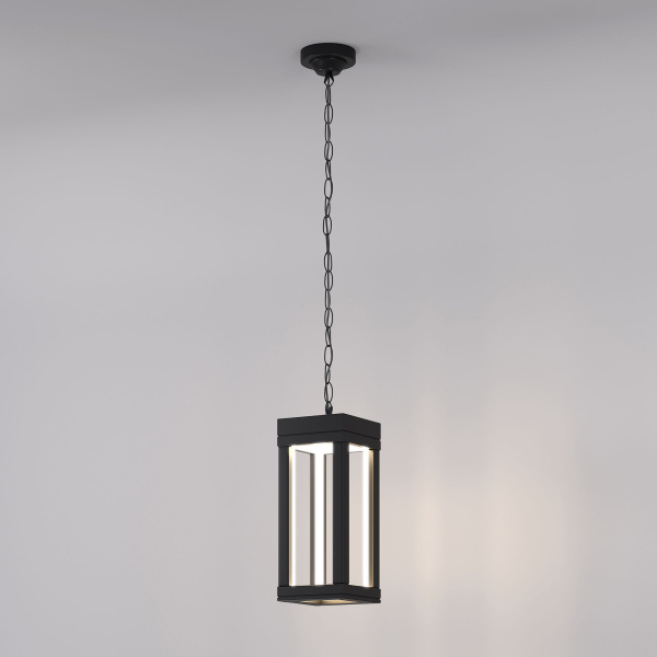 Уличный подвесной светодиодный светильник Frame LED IP54 1528 TECHNO LED черный