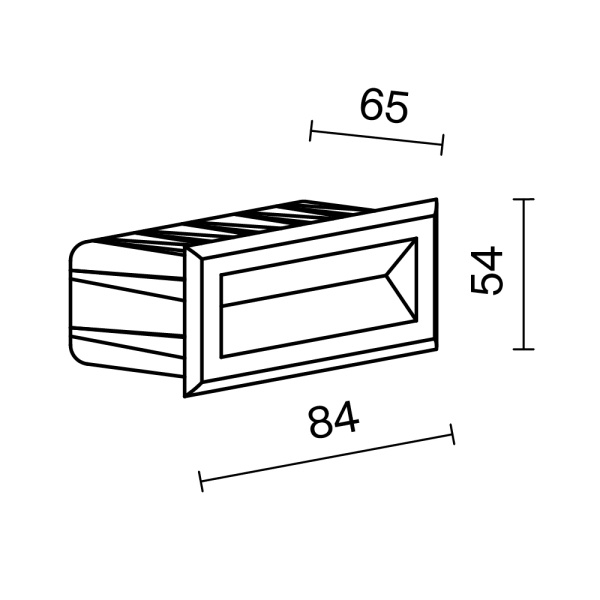 Подсветка для лестниц Outdoor O045SL-L3W3K