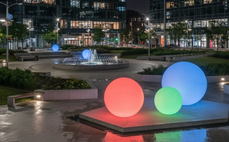 Уличный шар-светильник Moonlight 100 см RGB