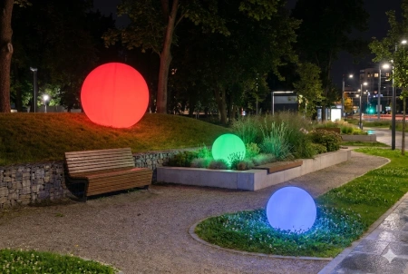 Уличный шар-светильник Moonlight 120 см RGB