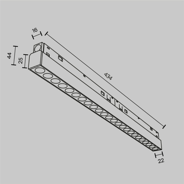 Трековый светильник Technical TR031-4-24W3K-M-DS-W