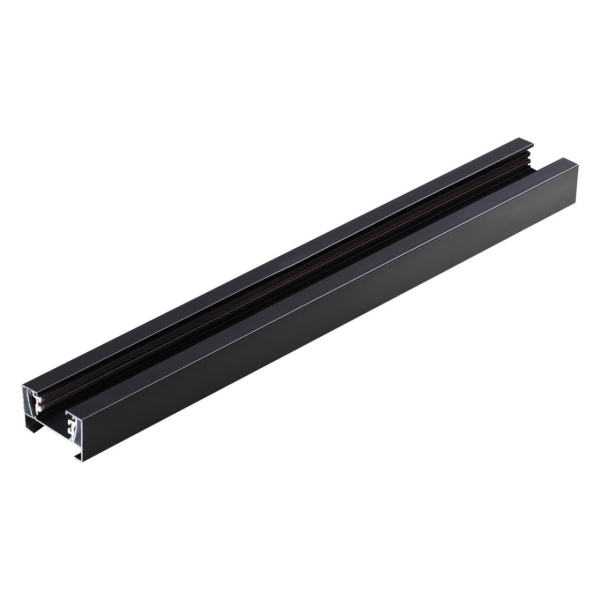 135138 PORT NT22 232 черный Шинопровод однофазный двухжильный (универсальный) с токопроводом и заглушкой, 2м IP20 220V