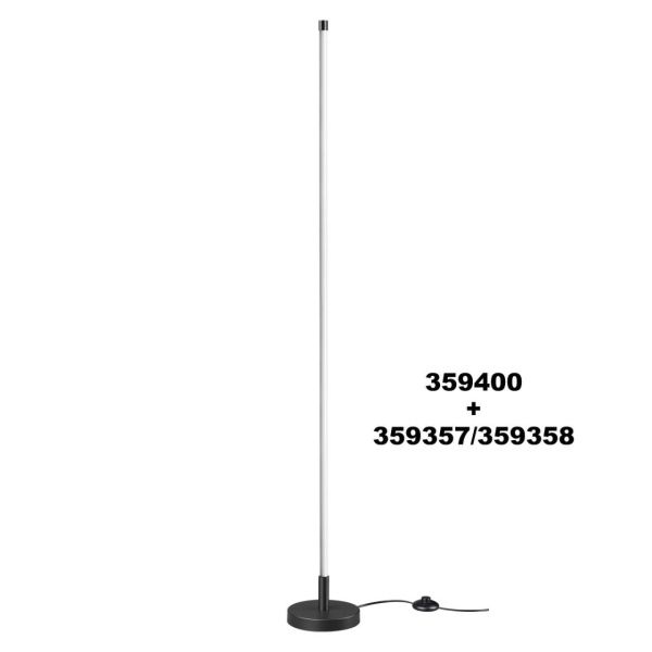 359357 KONST NT24 058 черный Светильник линейный светодиодный IP20 LED 20W 170-265V 3000K 1540Лм VITZ