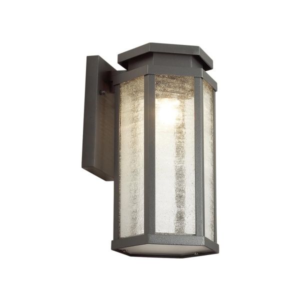 4048/1W NATURE ODL18 707 темно-серый/белый Уличный настенный светильник IP44 E27 100W 220V GINO