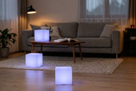 Светящийся LED куб Cube 20 см 220V RGB