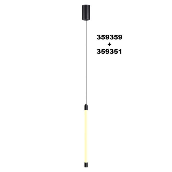 359351 KONST NT24 058 черный Светильник линейный светодиодный IP20 LED 6W 170-265V 3000K 462Лм VITZ