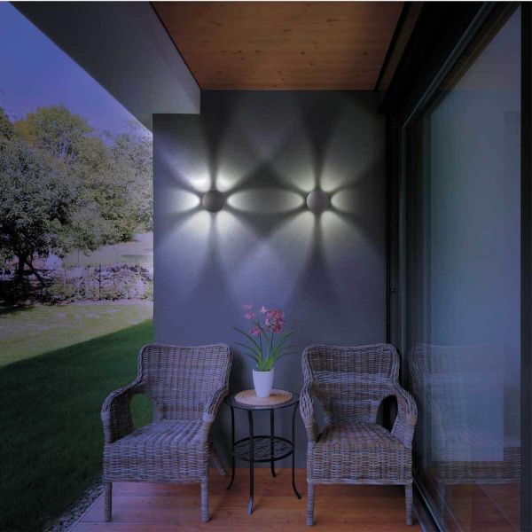 358463 STREET NT20 738 темно-серый  Ландшафтный настенный светильник IP54 LED 4000K 6W 85-265V CALLE